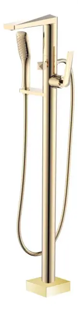 Boheme Venturo Смеситель напольный с душевым набором - ручной душ, шланг, цвет: gold 389