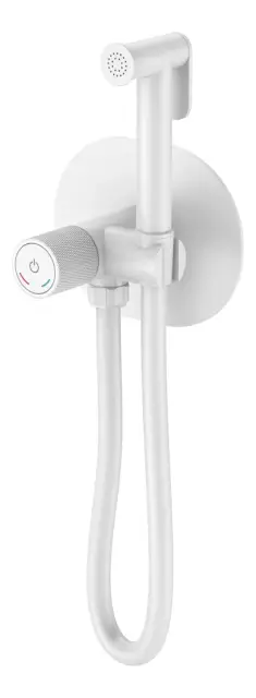 Boheme Tech Touch Гигиенический душ со смесителем и встраиваемой частью, цвет: matt white 157-MW