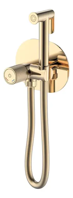 Boheme Tech Touch Гигиенический душ со смесителем и встраиваемой частью, цвет: gold 157-G