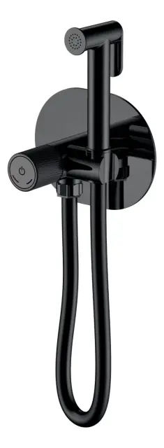 Boheme Tech Touch Гигиенический душ со смесителем и встраиваемой частью, цвет: black 157-B