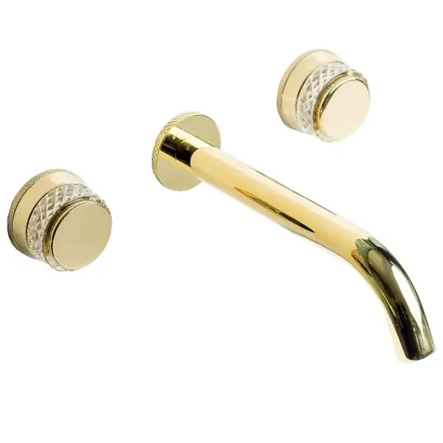 Boheme Aura Смеситель для раковины встраиваемый, излив, с внутренней частью, цвет: gold 152-2-G-A