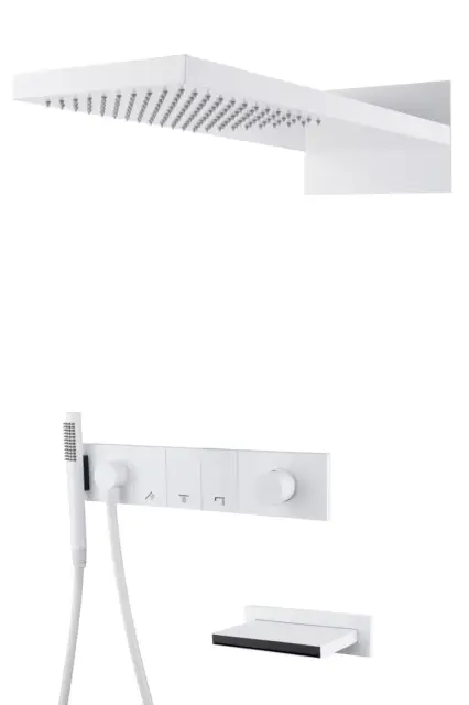 Boheme Zodiac Душевой комплект встраиваемый - смеситель, душ, 3 потребителя, цвет: matt white 132-2-MW