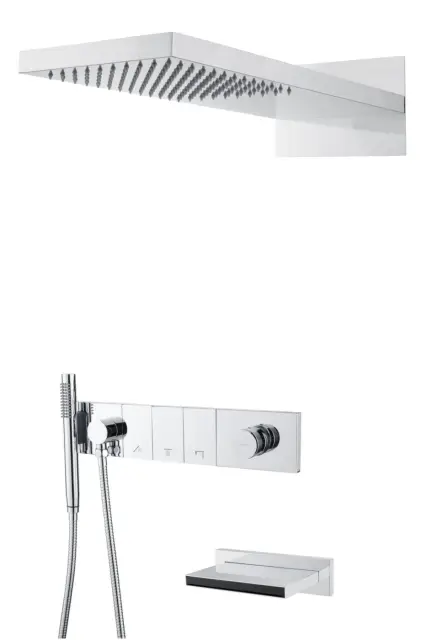 Boheme Zodiac Душевой комплект встраиваемый - смеситель, верхний, ручн. душ, 3 потреб., цвет: chrome 132-2-CR