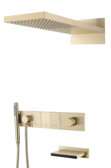 Boheme Zodiac Душевой комплект встраиваемый - смеситель, верхний, ручн. душ, 3 потреб., цвет: gold 132-2-G