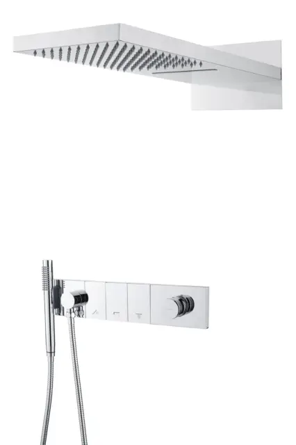 Boheme Zodiac Душевой комплект встраиваемый - смеситель, верхний, ручной душ, шланг, цвет: chrome 132-CR