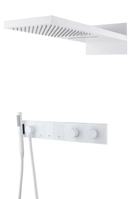 Boheme Zodiac Душевой комплект встраиваемый - термостат, душ, 3 потребителя, цвет: matt white 133-MW