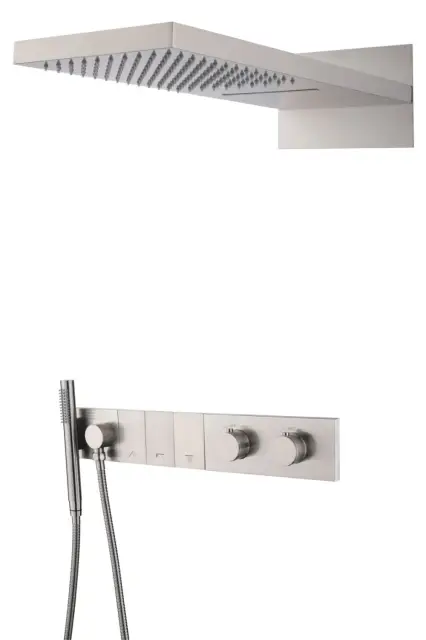 Boheme Zodiac Душевой комплект встраиваемый - термостат, душ, 3 потребителя, цвет: nickel brush 133-NB