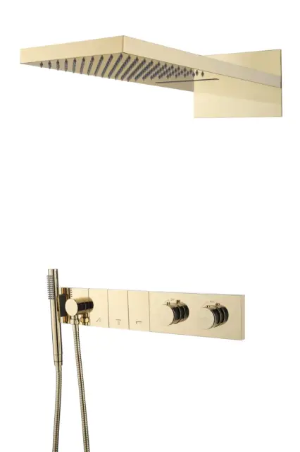 Boheme Zodiac Душевой комплект встраиваемый - термостат, верхний, ручн. душ, 3 потреб., цвет: gold 133-G