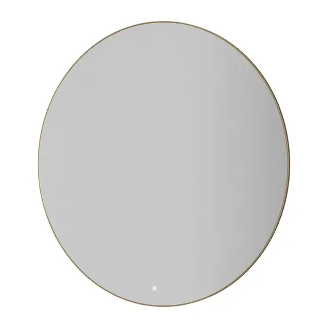 Boheme Зеркало d120 см в металлической раме, с подсветкой и сенсором, цвет: matt gold 545-120-MG