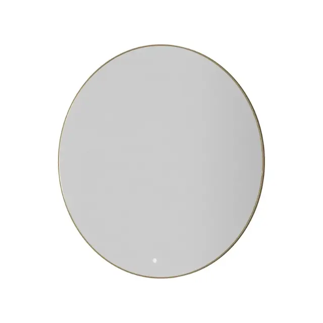 Boheme Зеркало d100 см в металлической раме, с подсветкой и сенсором, цвет: matt gold 545-100-MG