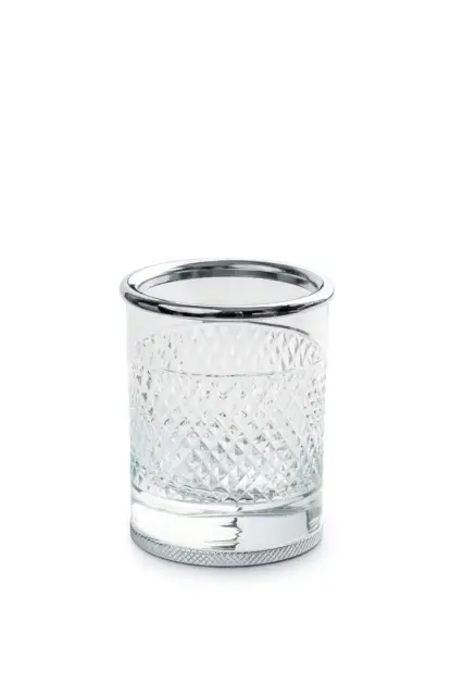 Boheme Aura Стакан настольный, стеклянный полупрозрачный, цвет: chrome 10252-CR