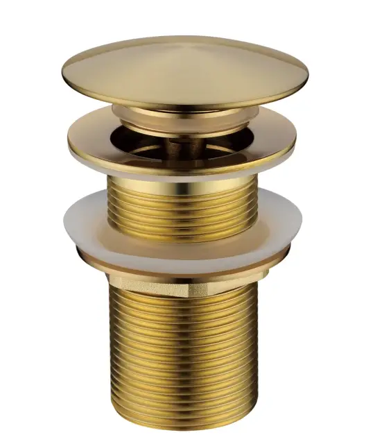 Boheme Донный клапан для раковины, автомат Click-Clack, без перелива, цвет: matt gold 612-MG