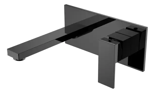 Boheme Qubic Смеситель для раковины встраиваемый, излив, с внутренней частью, цвет: shine gun metall 475-SGM