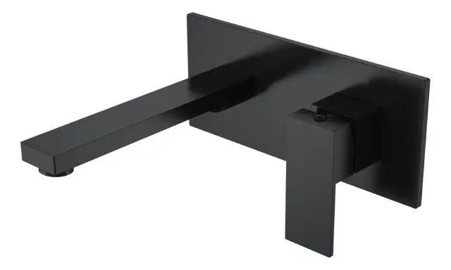 Boheme Qubic Смеситель для раковины встраиваемый, излив, с внутренней частью, цвет: black 475-B