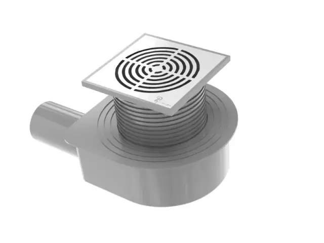Boheme Трап точечный 15 см, с решеткой со щелью для воды, цвет: chrome 984-15-CR