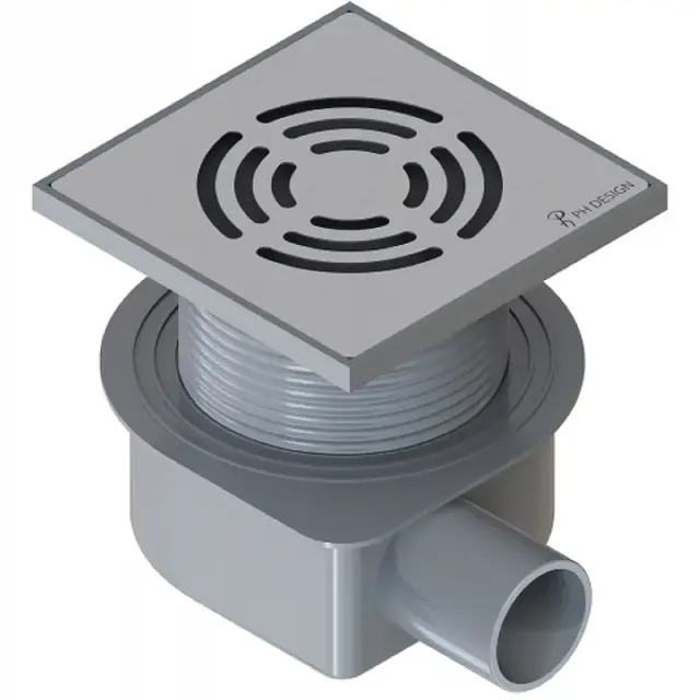 Boheme Трап точечный 10 см, с решеткой со щелью для воды, цвет: chrome 984-10-CR