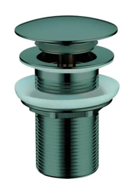 Boheme Донный клапан для раковины, автомат Click-Clack, без перелива, цвет: shine gun metall 612-SGM