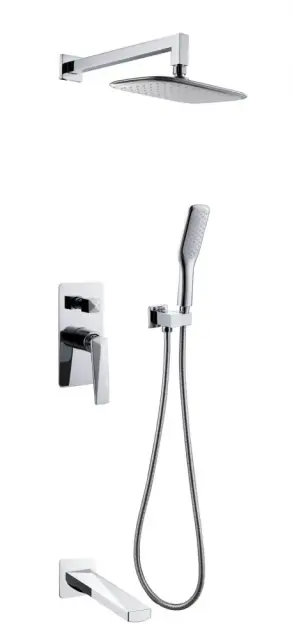 Boheme Venturo Душевой комплект встраиваемый - смеситель, верхний, ручной душ, шланг, цвет: chrome 374-2
