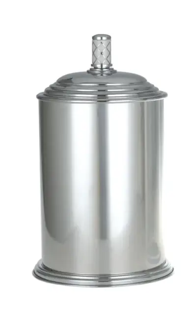 Boheme Murano Ведро с крышкой напольное, 5 литров, цвет: chrome/white 10907-W-CR