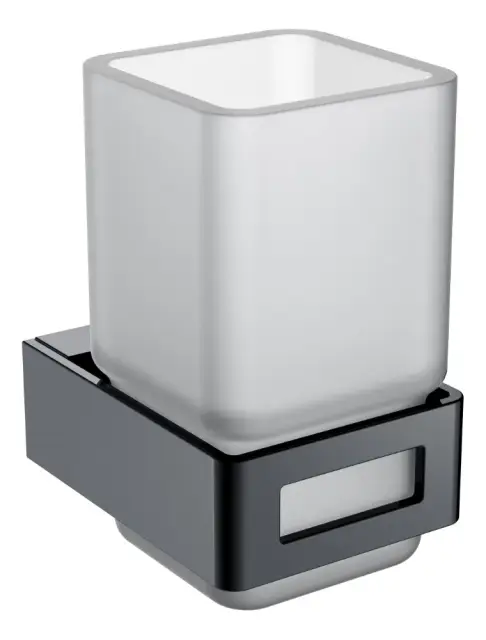 Boheme Q Стакан подвесной, стеклянный полупрозрачный, цвет: shine gun metall 10944-SGM