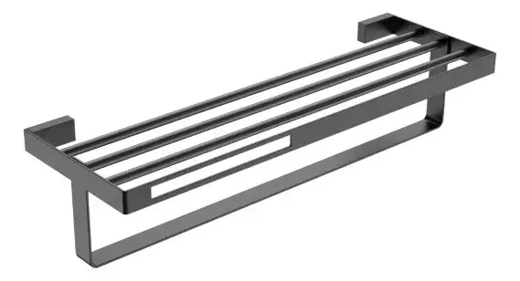 Boheme Q Полка для полотенец 60x23 см, подвесная, цвет: gun metall 10947-GM