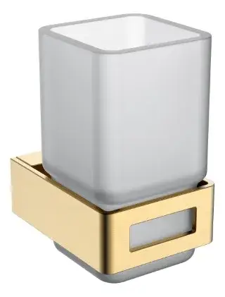 Boheme Q Стакан подвесной, стеклянный полупрозрачный, цвет: matt gold 10944-MG