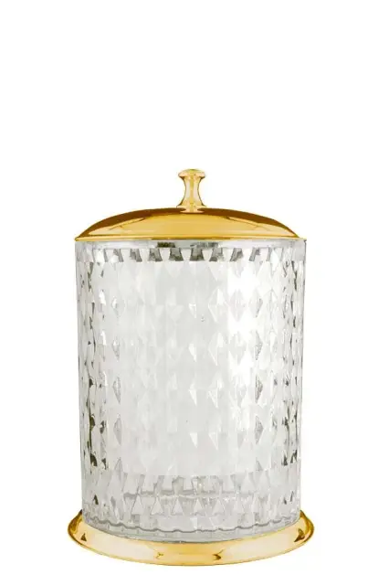 Boheme Chiaro Ведро с крышкой напольное, 5 литров, цвет: gold 10518