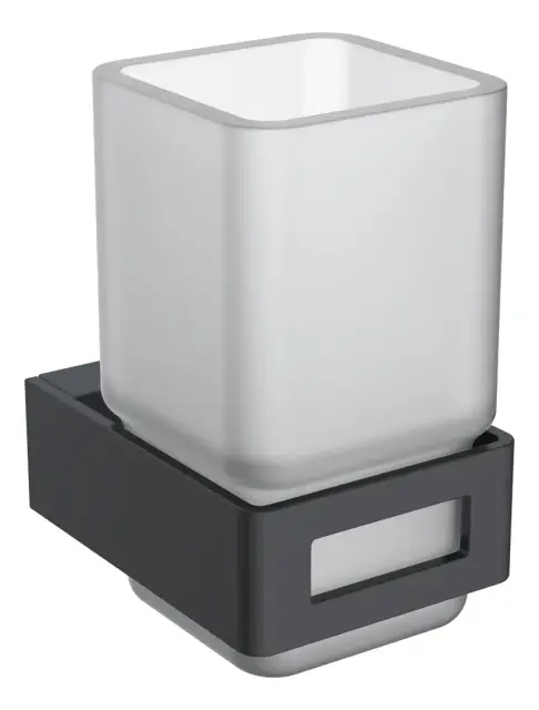 Boheme Q Стакан подвесной, стеклянный полупрозрачный, цвет: black 10944-B