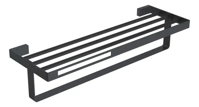 Boheme Q Полка для полотенец 60x23 см, подвесная, цвет: black 10947-B