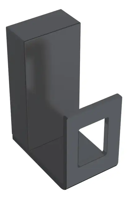 Boheme Q Крючок для полотенца, подвесной, цвет: black 10946-B