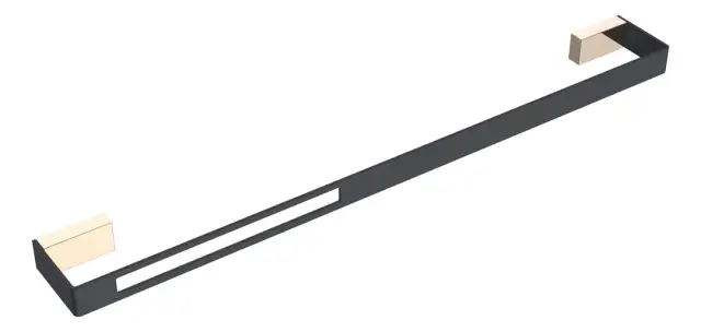 Boheme Q Полотенцедержатель 60 см, подвесной, цвет: gold/black 10942-G-B