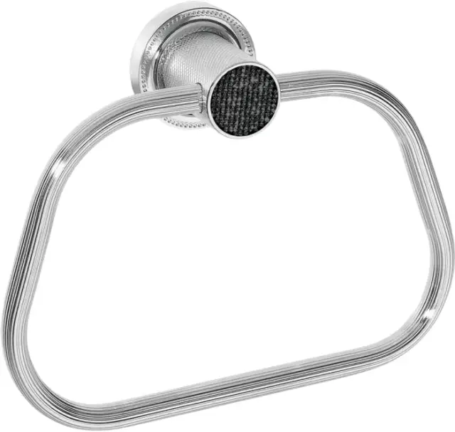 Boheme Royal Cristal Полотенцедержатель 21,5 см, подвесной, цвет: chrome/black 10925-CR-B