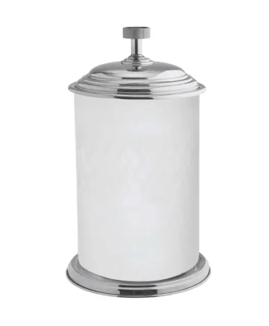 Boheme Royal Cristal Ведро с крышкой напольное, 5 литров, цвет: chrome/black 10934-CR-B