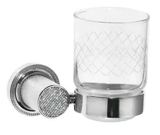 Boheme Royal Cristal Стакан подвесной, стеклянный полупрозрачный, цвет: chrome 10924-CR