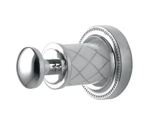 Boheme Murano Крючок для полотенца, подвесной, цвет: chrome/white 10906-W-CR