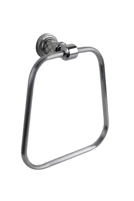 Boheme Murano Полотенцедержатель 20,5 см, подвесной, цвет: chrome/white 10905-W-CR