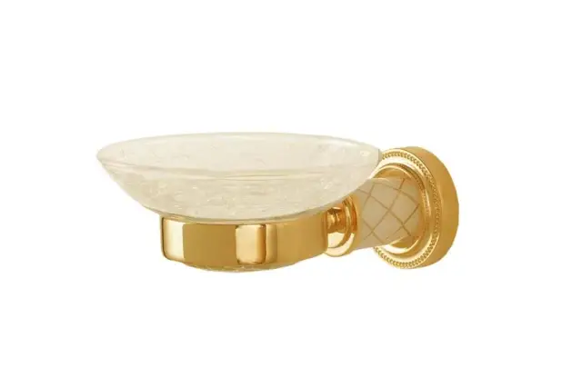 Boheme Murano Мыльница со стеклянной чашей, подвесная, цвет: gold 10903-W-G