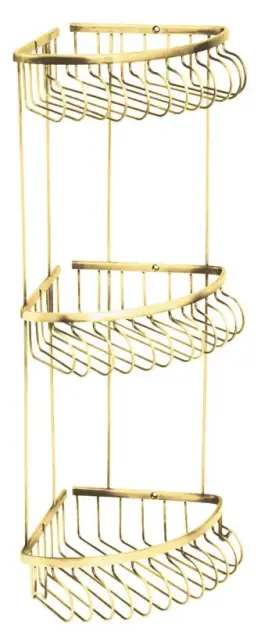 Boheme Imperiale Полка угловая 24,5 см, 3-х ярусная, цвет: gold 10428