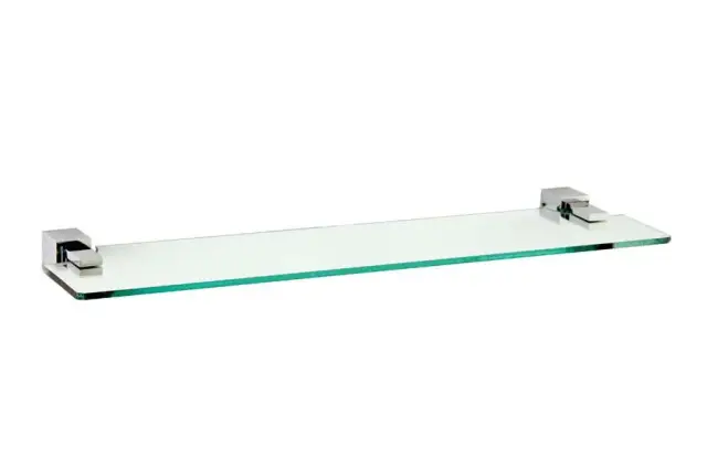 Boheme Venturo Полка стеклянная 55x13 см, подвесная, стекло прозрачное, цвет: chrome 10302