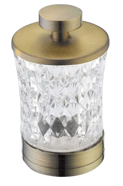 Boheme Стакан для хранения 8x8 см, стеклянная колба, цвет: bronze 10214