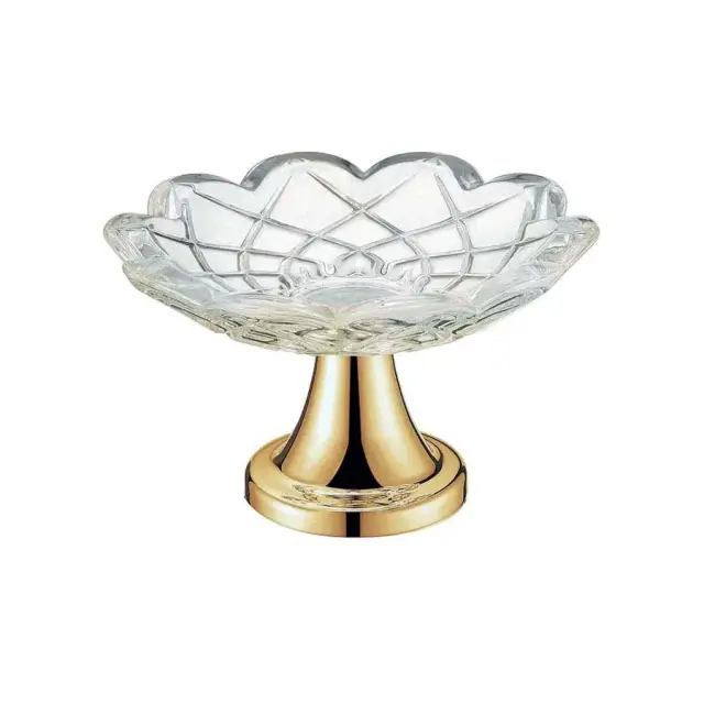 Boheme Мыльница со стеклянной чашей, настольная, цвет: gold 10202