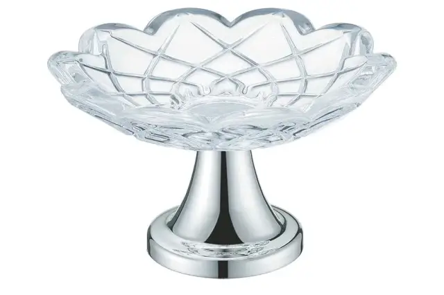 Boheme Мыльница со стеклянной чашей, настольная, цвет: chrome 10203