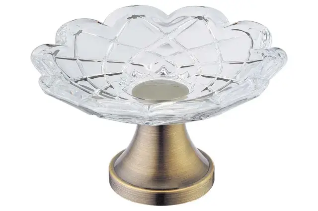 Boheme Мыльница со стеклянной чашей, настольная, цвет: bronze 10201