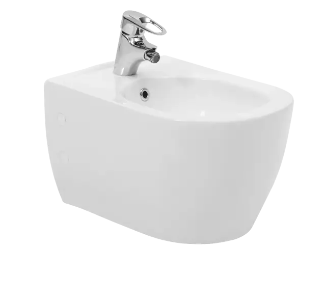 Boheme Bianca Биде подвесное 52,2х37,6х30,3h см, 1 отверст. под смеситель, перелив хром, цвет: white 964-W