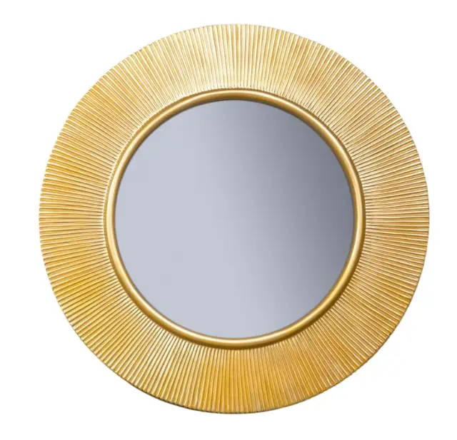 Boheme NeoArt Зеркало d82 см в полиуретановой раме, с подсветкой, цвет: gold 528-G light