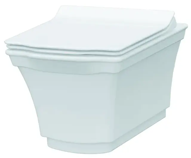 Boheme Hermitage Унитаз подвесной 52х37 безободковый, смыв каскадный, цвет: white 951