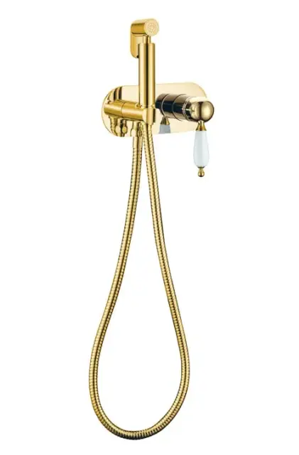 Boheme Imperiale Гигиенический душ со смесителем и встраиваемой частью, цвет: gold 425