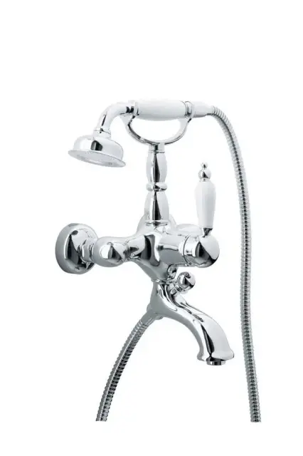 Boheme Tradizionale Chromo Смеситель для ванны с душевым набором, излив 19,5 см, цвет: chrome 263