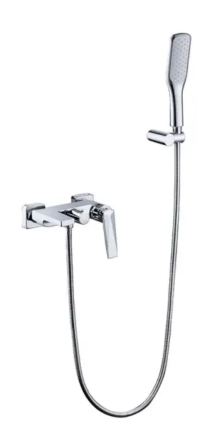 Boheme Venturo Смеситель для ванны с душевым комплектом: ручной душ, излив 20 см, цвет: chrome 373