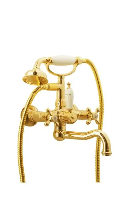 Boheme Tradizionale Oro Смеситель для ванны с душевым комплектом: ручн. душ, излив 21,5см, цвет:gold 293